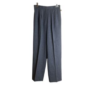 NWT Talbots 100% Wool High Waist Dress Pants | Grey‎ Lined Classic Trousers
